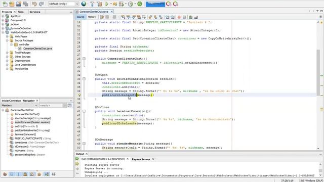 WebSocket con java смотреть онлайн