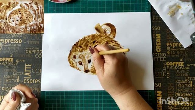 Рисуем ЕЖИКА кофе смотреть онлайн