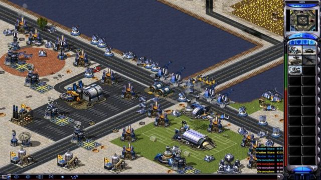 Red Alert 2 - Charles Town Map - 7 vs 1 - Superweapons смотреть онлайн