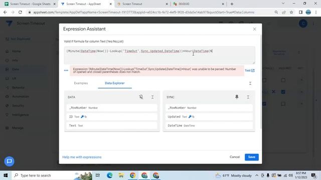AppSheet Screen Time Out Force User To Sync The App First Before New Data Entry смотреть онлайн