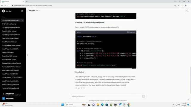 cuda cudnn tensorflow python compatibility смотреть онлайн