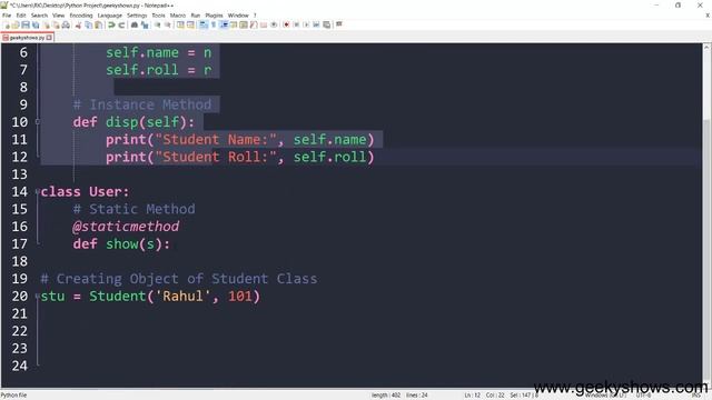 Passing Member of one Class to another Class in Python (Hindi) смотреть онлайн