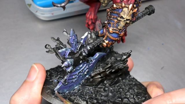 Bloodthirster Painting Blog Part 3 - Painting Axe & Base смотреть онлайн