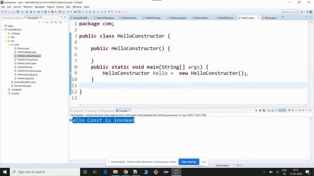 Types of constructors in java| Java programming tutorial for beginners смотреть онлайн