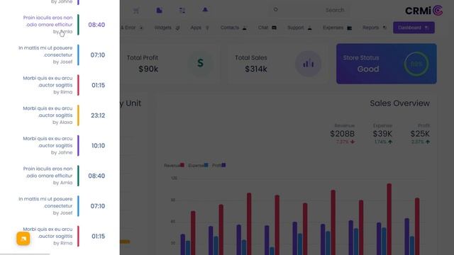 Sales Admin Dashboard Template Bootstrap with RTL Light Theme смотреть онлайн