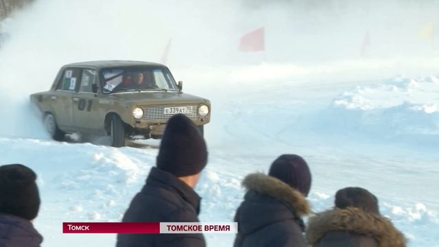 В Томске состоялись "Ледовые гонки" смотреть онлайн
