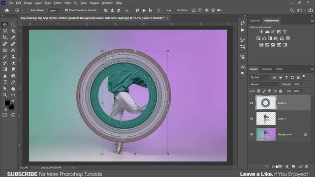Pixel Stretch Photoshop Tutorial смотреть онлайн
