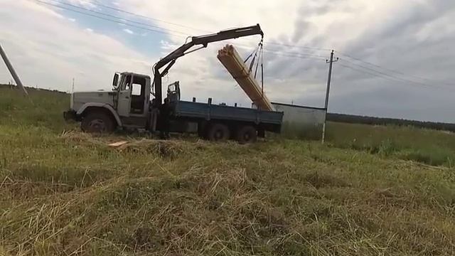 Переставляем бытовку на территорию участка. Покупка леса. смотреть онлайн