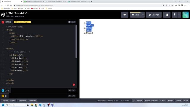 HTML Tutorial #20 - HTML Ordered List | HTML Numbered List смотреть онлайн