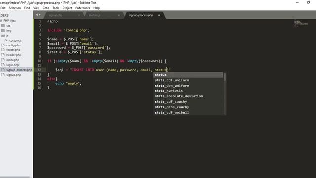Signup Form || Dynamic Data Processing || PHP and Ajax Tutorial смотреть онлайн