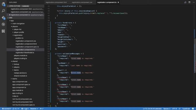Angular 2 (Angular 4) - Form Validation Messages смотреть онлайн