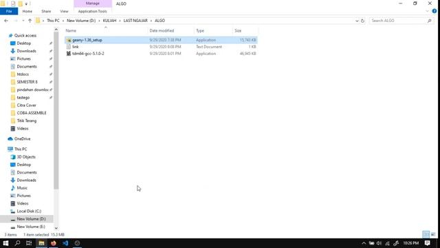Pertemuan 1 Part 1 - I. Pengenalan IDE Geany dan VCS Git (Instalasi Geany + Compiler TDM GCC) смотреть онлайн