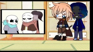 Реакция Эррора и Инка на видео #реакция #сансы #андертейл #смешно