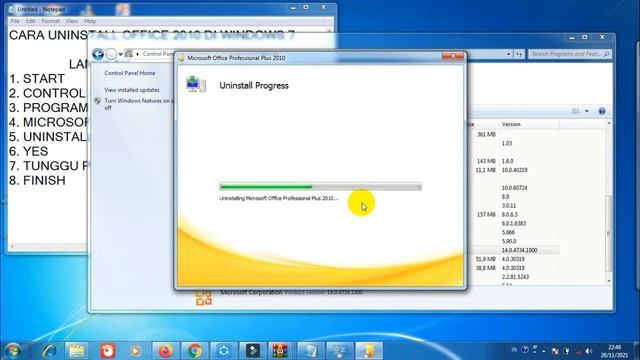 Cara Uninstall Office 2010 di Windows 7 | How to Uninstall Office 2010 in Windows 7 смотреть онлайн