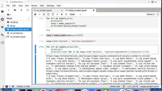 Scrape Recipes from Web (pt. 1) смотреть онлайн