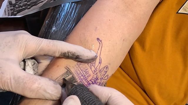 Angel  - Tattoo Time Lapse