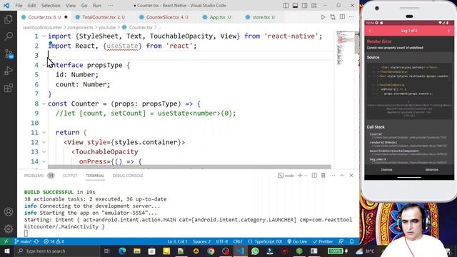 UseSelector Redux Toolkit to Display Count Value in React Native Counter App | Redux Toolkit #5 смотреть онлайн
