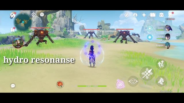 TEST shield strong Layla C0 lvl 90 Crown Lvl 10 skill [ Genshin impact Mobile ] смотреть онлайн