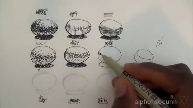 How to shade with pen and ink 9 different ways смотреть онлайн