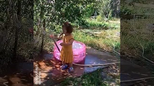 Воспитание билингва. Веселый дождик кап кап кап в жаркий солнечный денек.