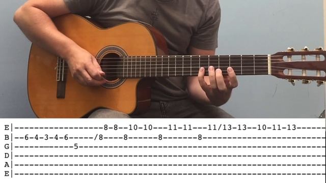 To The Moon And Back by Savage Garden, guitar solo with Tabs. смотреть онлайн