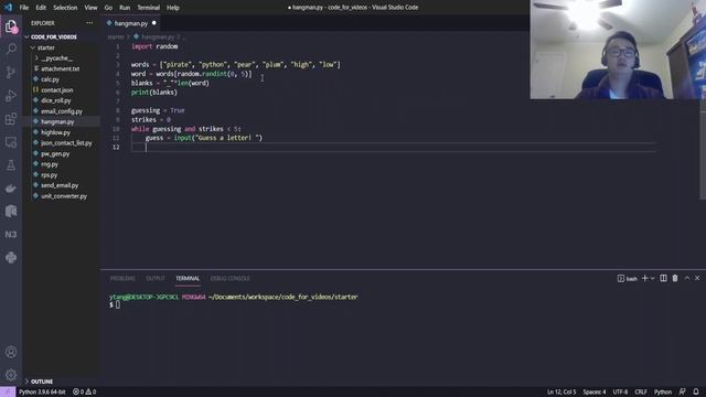 Super Simple Python: Hangman смотреть онлайн