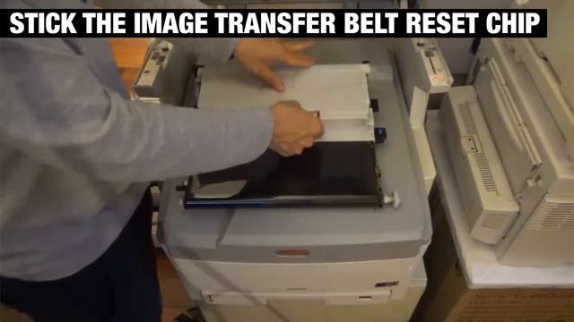 Transfer Belt Reset Guide for OKI A3 Printer - series 1 смотреть онлайн