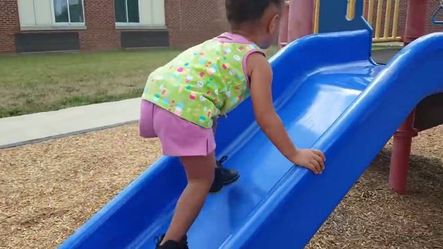 Outdoor Playground Fun For Children / Family Park With Slides / Playground Song