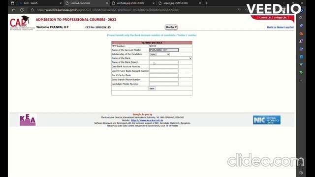 KCET refund application process 2022 смотреть онлайн