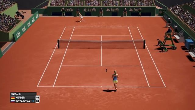Angelique Kerber vs Anastasia Potapova - FRENCH OPEN 2019 | AO International Tennis | Gameplay PS4 смотреть онлайн