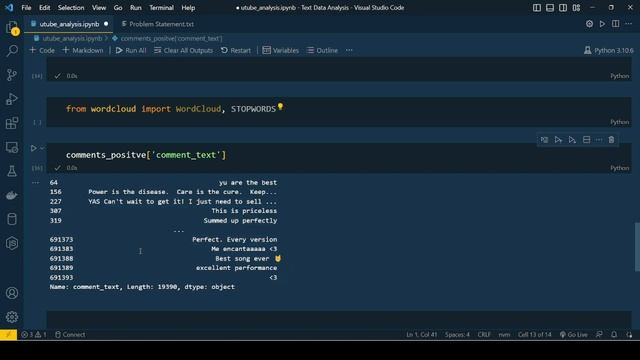 Text Data Analysis Part-1 |YouTube Case Study | End to End Project | Python for Data Analytics смотреть онлайн