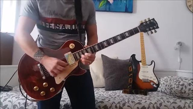 Led Zeppelin - Whole lotta love - guitar solo cover смотреть онлайн
