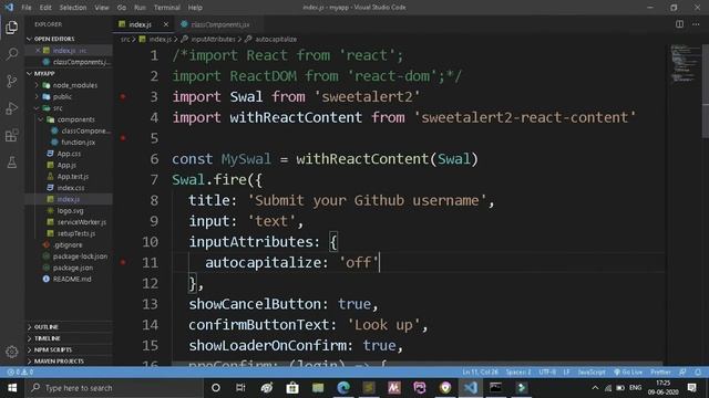 React With SweetAlert Animation || PythonEpoint Tutorial смотреть онлайн