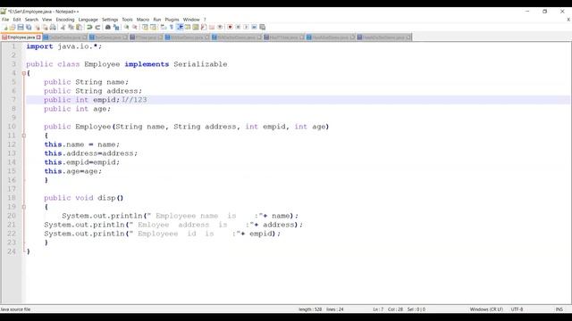 Transient keyword in JAVA смотреть онлайн