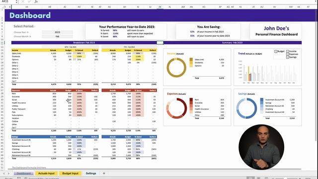 How to Budget Like a Pro | Free Interactive Excel Dashboard смотреть онлайн