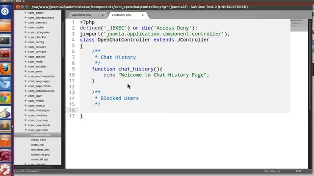 Joomla 2.5 Custom Component Development - Ep 16 Create Open Chat Joomla 2.5 Component Part 4 смотреть онлайн