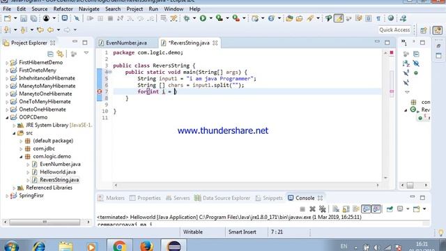 Reverse String in java 1.8 version #javaprogrammer смотреть онлайн