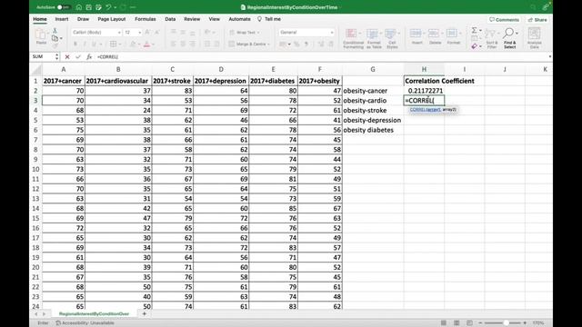 How to find Correlation Coefficient in Excel? | Excel Training | Statistics смотреть онлайн
