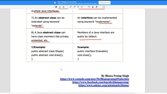 Abstract Class vs Interface in Java Video-39 смотреть онлайн