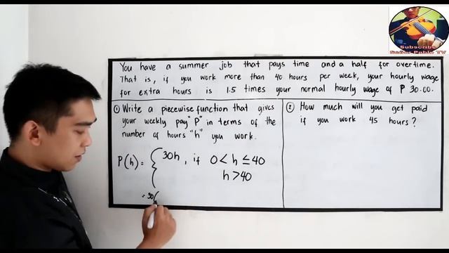 Word Problems Involving Piecewise Functions смотреть онлайн