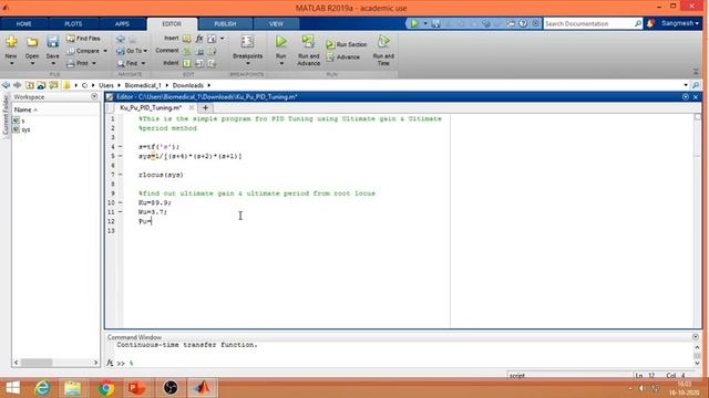 PID Tuning | The Ziegler-Nichols Tuning Rule | Ultimate Gain & Ultimate Period | MATLAB Example смотреть онлайн
