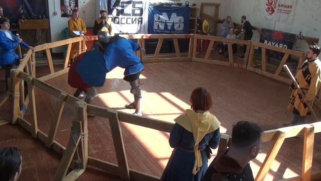 ИСБ турнир "En Garde!". Мужчины. Щит меч бой 31. Медведев Юрий VS Лебедев Василий. смотреть онлайн