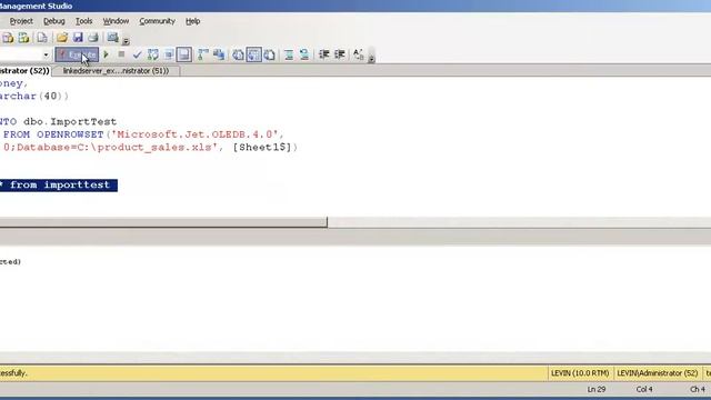 introduction to sql server 2008 openrowset , open query, linked server смотреть онлайн