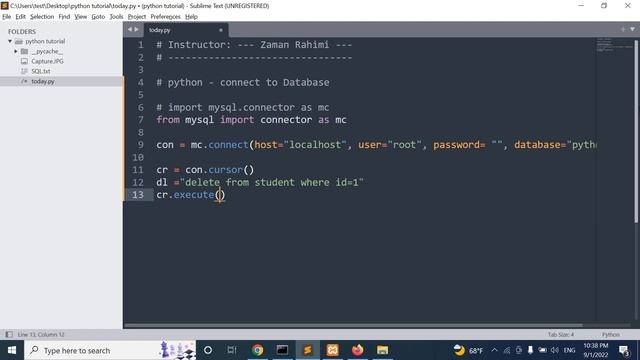69. فارسی - Python & Mysql delete data from a table смотреть онлайн