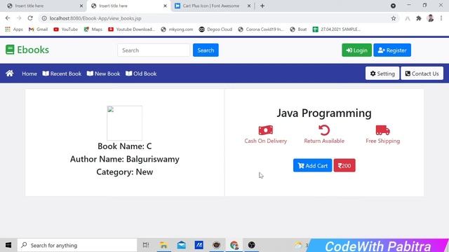 #12 Display Book Details | Ebook Java Project | Advance Java Web Project смотреть онлайн