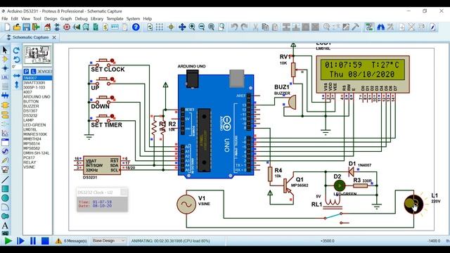 Real time clock based Automatic Home Appliances control | Real Time Clock With Timer смотреть онлайн