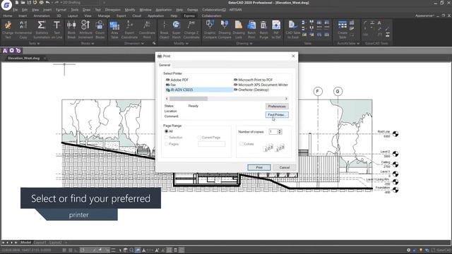GstarCAD Express Tools- Print PLT