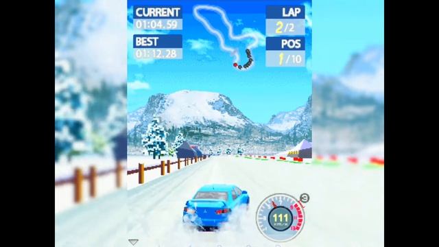 GT Racing Motor Academy Gameplay (J2ME HD Java): Rally Challenge - Arctic Valley Track (Lancer Evo смотреть онлайн