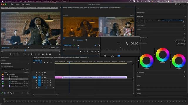 How to Color Match in Premiere Pro 2023 смотреть онлайн