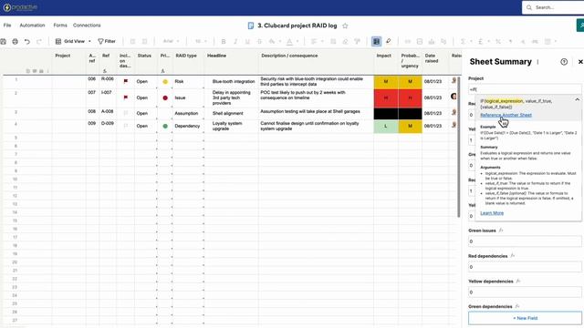 Smartsheet demo to create a cross-sheet reference using a summary sheet field смотреть онлайн